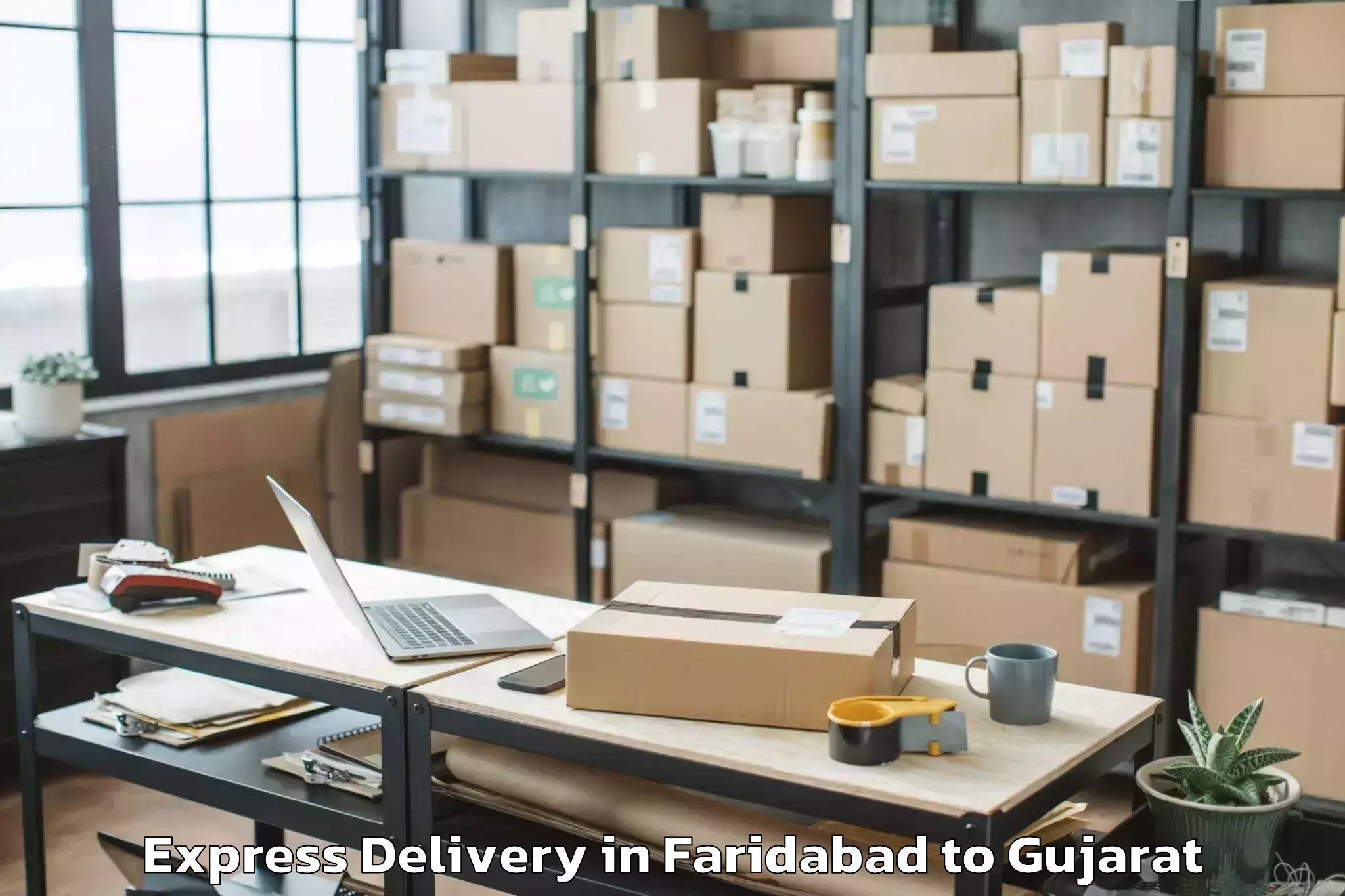 Efficient Faridabad to Adalaj Express Delivery